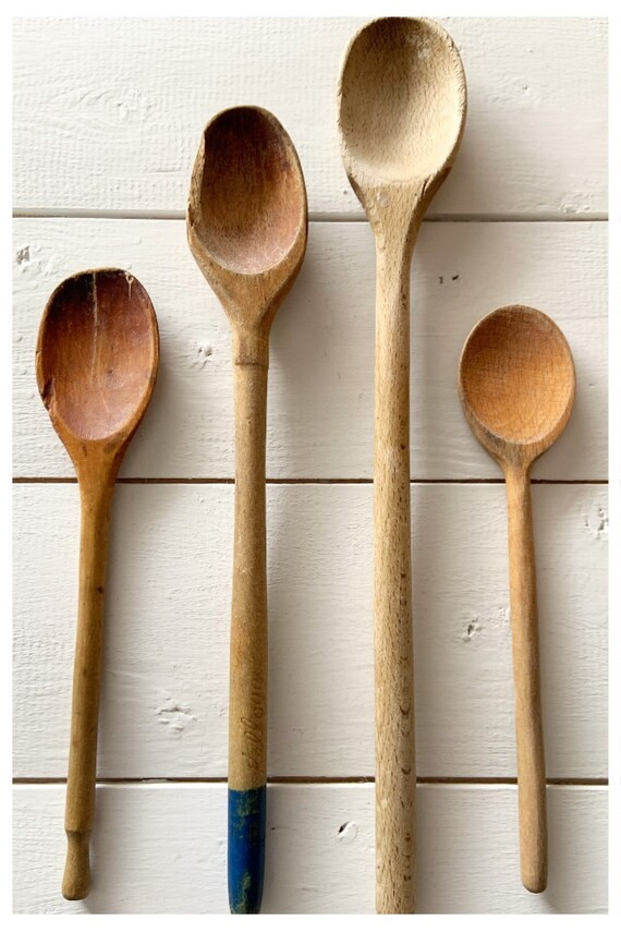 Set of 3 Vintage Wooden Spoons one is Free | Etsy | Etsy (US)