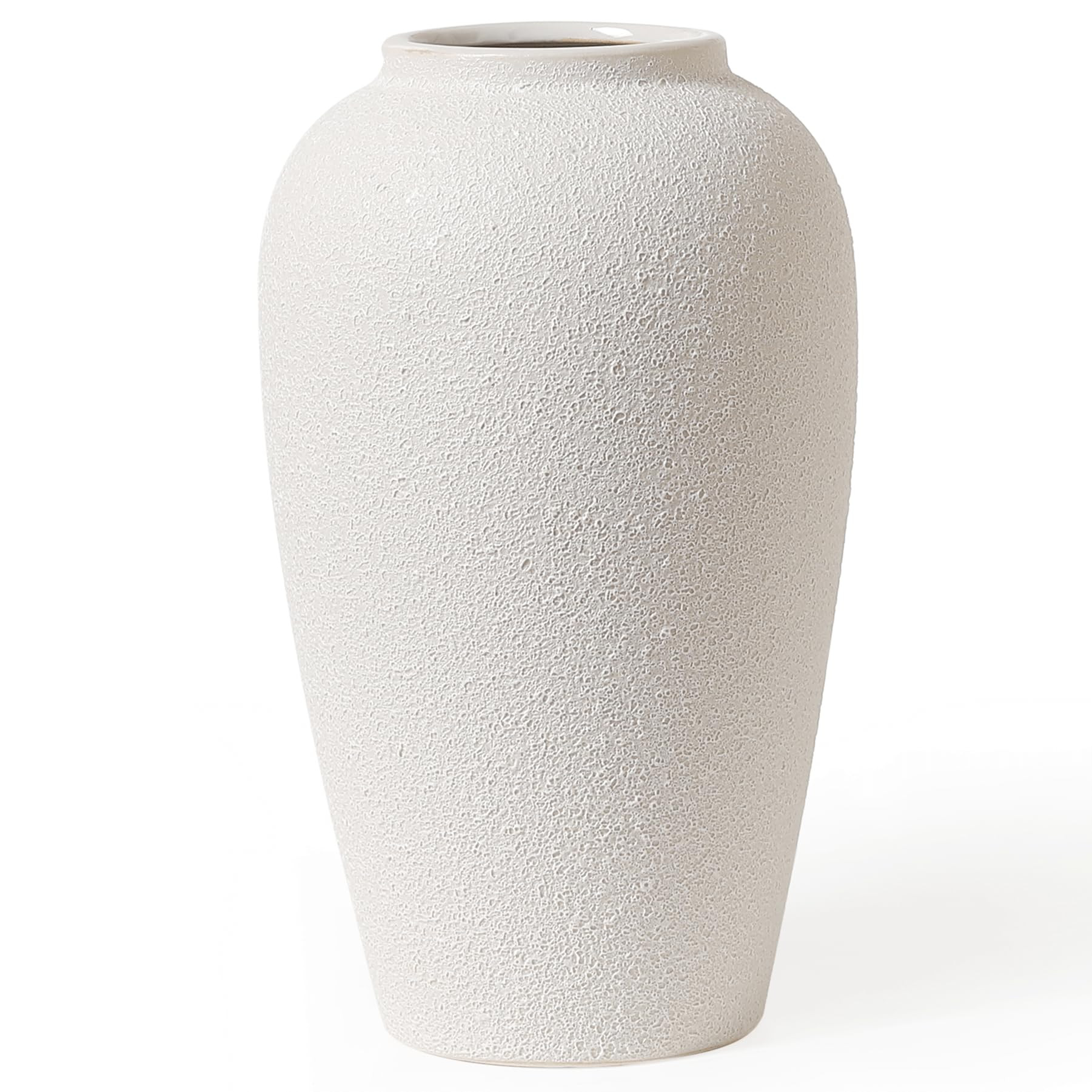 Kokrose Rustic Ceramic Table Vase, 11.8" Vintage Clay Tall Floor Ceramic Terracotta Vase for Tabl... | Amazon (US)