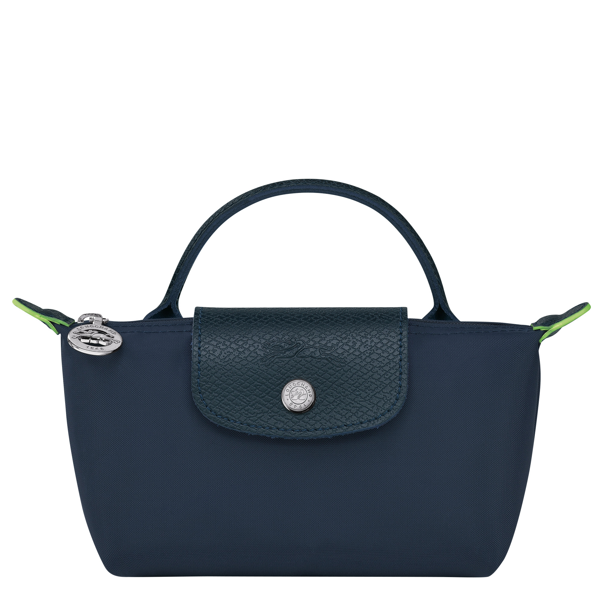 Le Pliage Green Pouch with handle | Longchamp