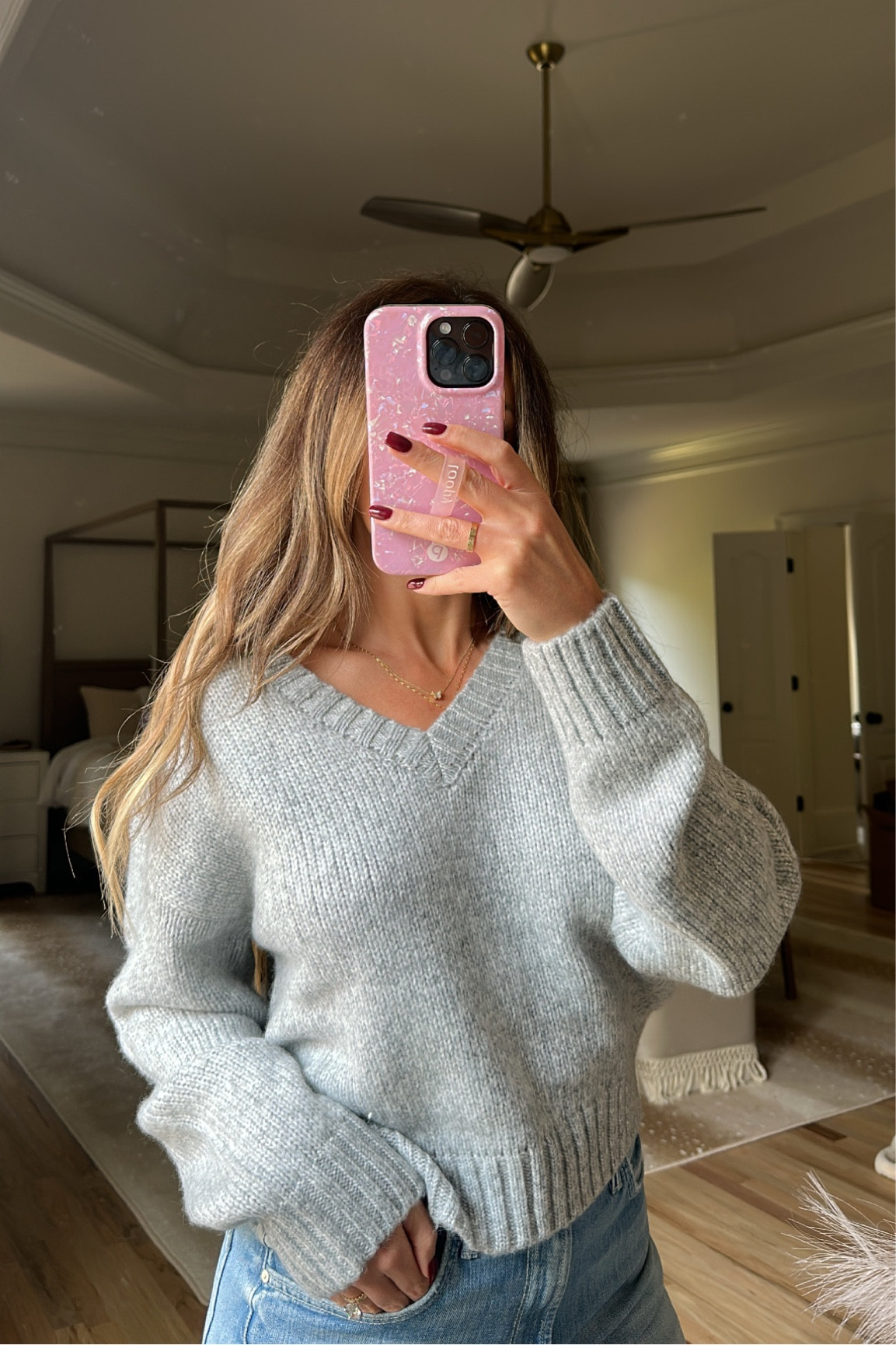 This grey sweater is so soft and cozy. I’m in the small 🥰

#LTKfindsunder100 #LTKSeasonal