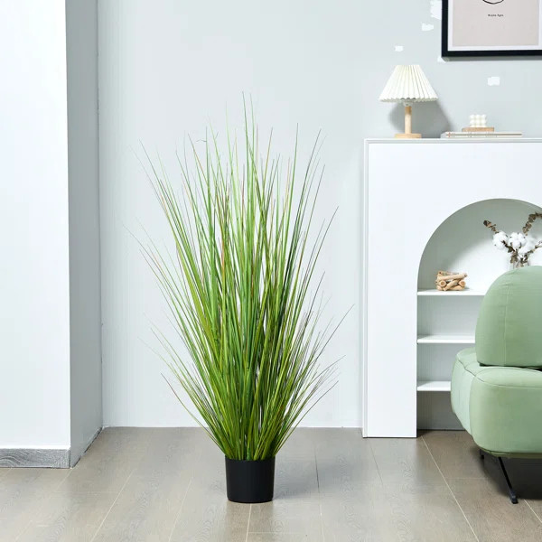 Artificial Faux Foliage Grass in Pot | Wayfair North America
