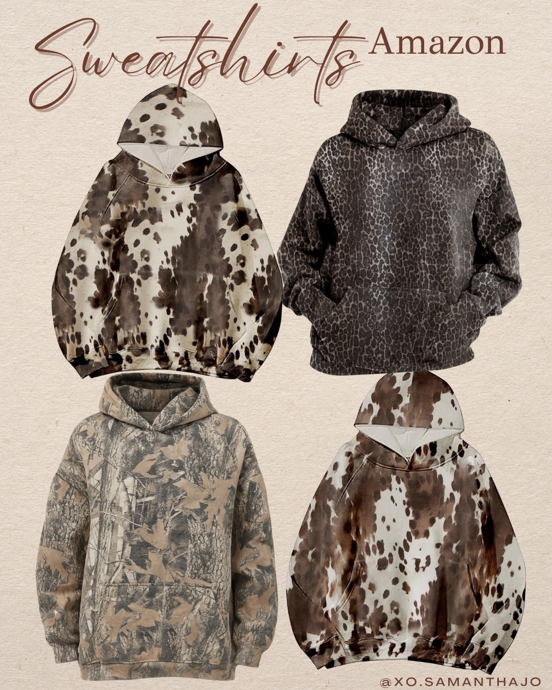 Amazon hoodies and cozy fall sweatshirts, western chic outfit ideas, cow print accents and ranch-inspired layers, Abercrombie look-for-less fashion finds, neutral oversized pullovers, casual outfits, affordable lounge wear, fall outfits, camo hoodie, sweatshirts, real tree, leopard print hoodie, lounge wear, and cowgirl aesthetic, everyday capsule wardrobe staples from Amazon,  western core outfits, travel outfit, western outfit  

#LTKFindsUnder50 #LTKFindsUnder100 #LTKStyleTip