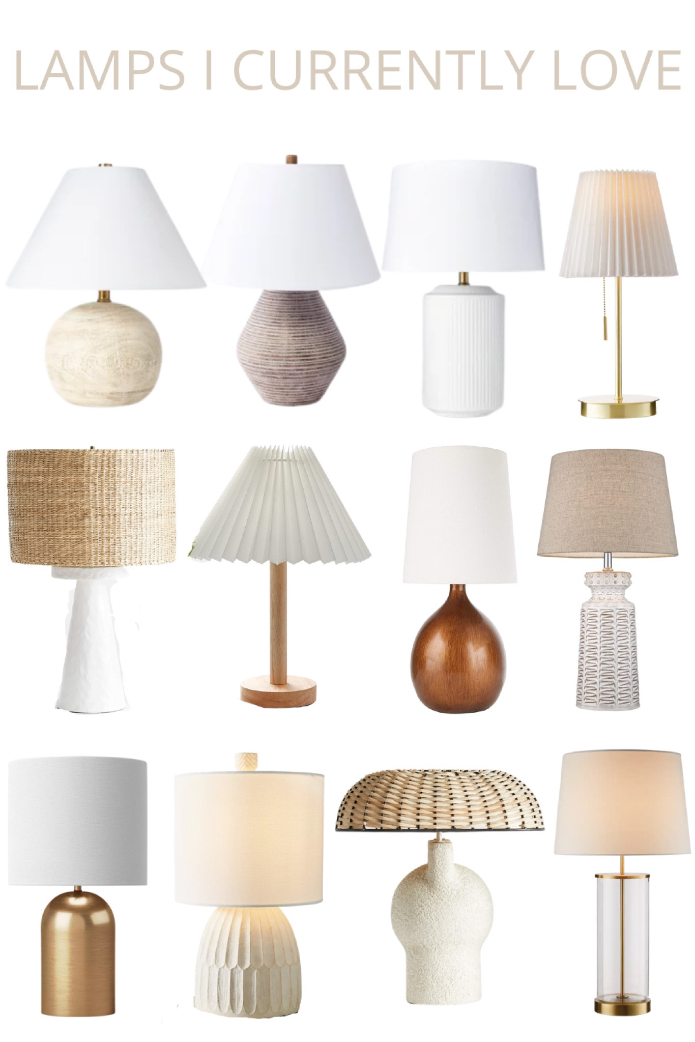 New spring collection of table lamps I am loving right now

#tablelamp #lamps #springtefresh #ltk #springhomefinds 

#LTKhome #LTKstyletip #LTKFind