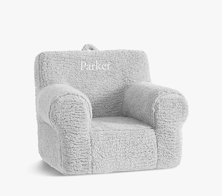 Anywhere Chair®, Gray Cozy Sherpa | Pottery Barn Kids