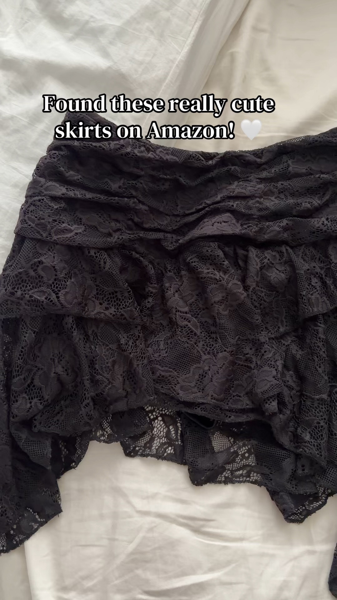 Super cute skirts from Amazon 🖤 love the style and they have shorts under 🫶🏼
