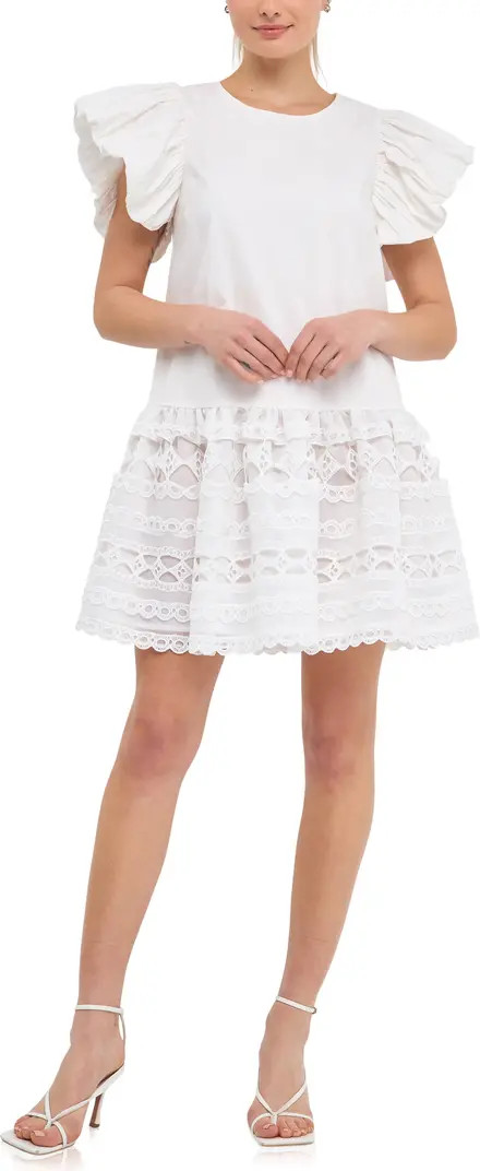 Endless Rose Mixed Media Minidress | Nordstrom | Nordstrom