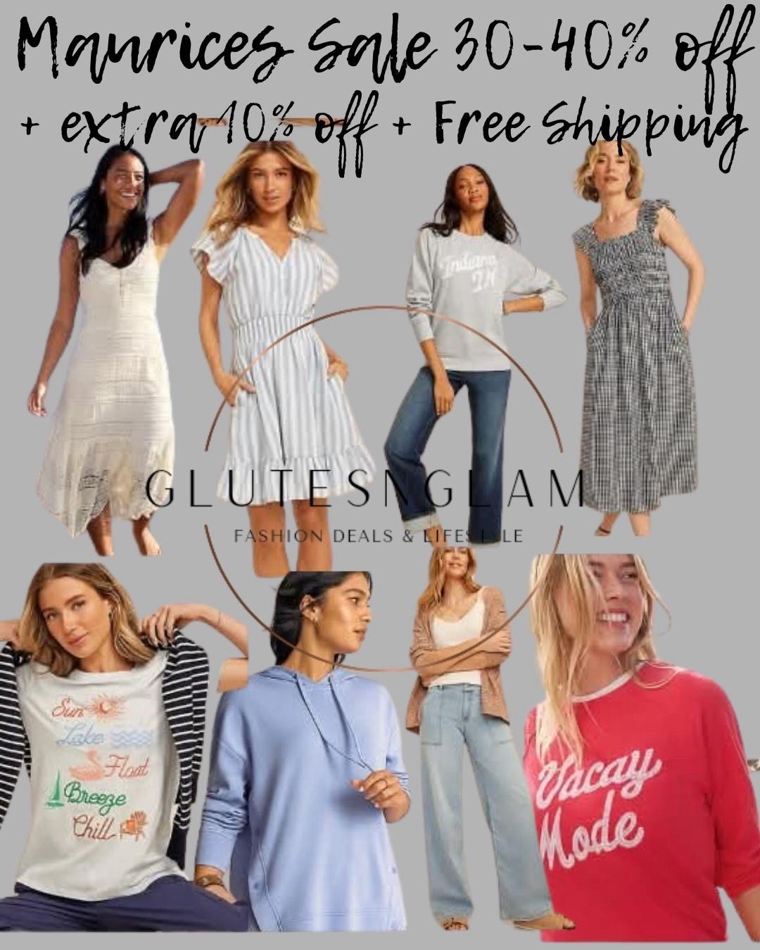 Spring style! Maurice’s sale save 40% off sweatshirts, 30% off everything else + an extra 10% off with code SHOPMY10 and free shipping with code FREESHIP 

#LTKSaleAlert #LTKootd #LTKSeasonal