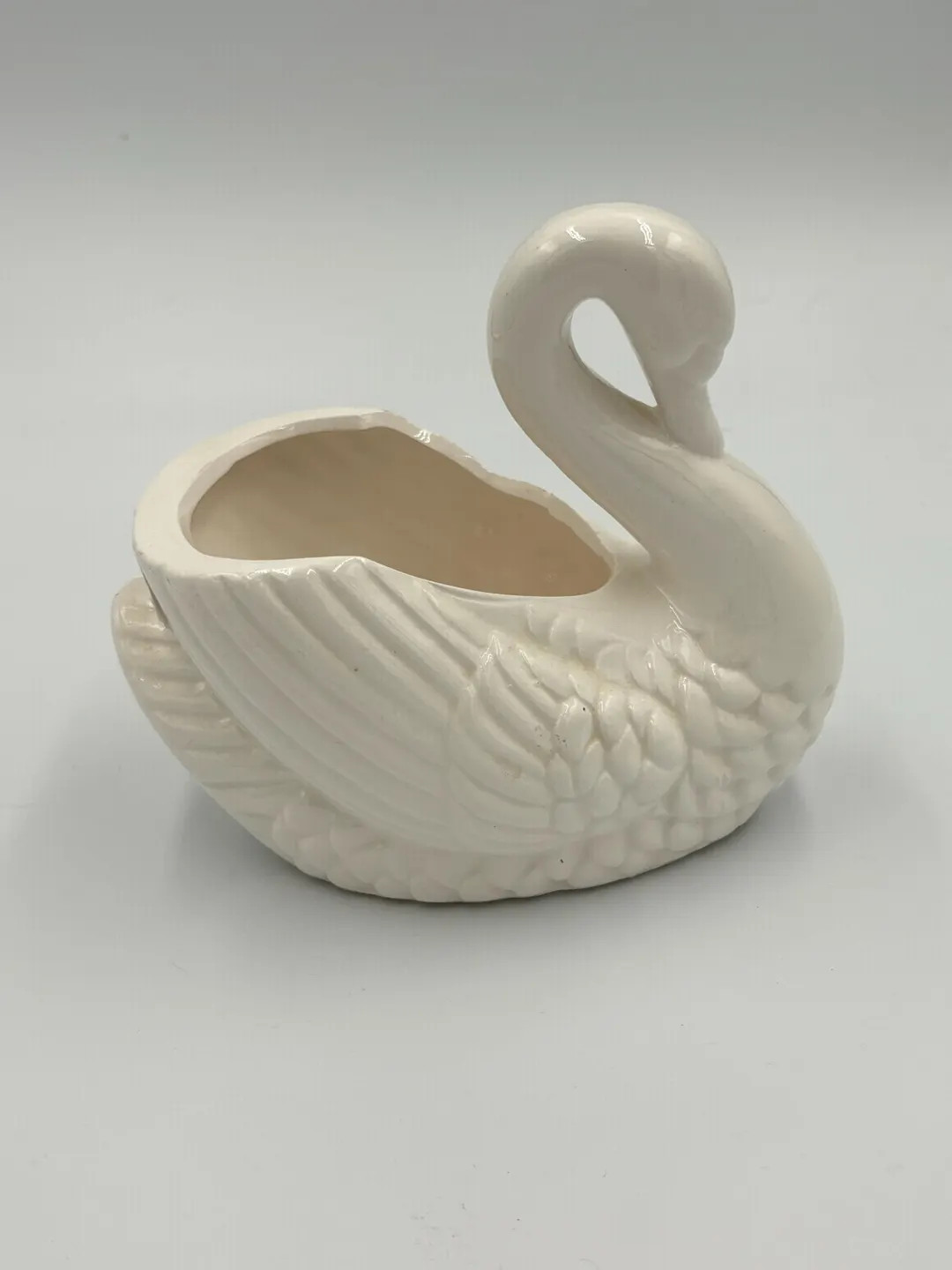Vintage Ceramic Swan Planter - Etsy | Etsy (US)