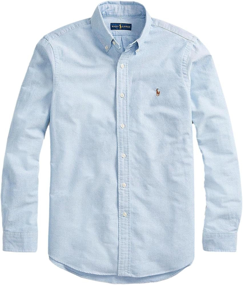 POLO RALPH LAUREN Men's Long Sleeve Classic Oxford Shirt | Amazon (US)