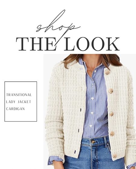 Amazon Style
Lady jacket cardigan 
Preppy/ classic style 

#LTKstyletip #LTKover40 #LTKfindsunder50