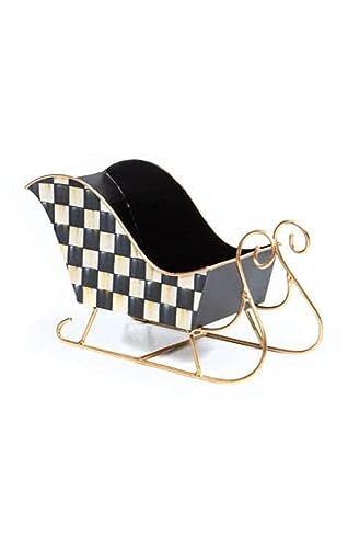 MACKENZIE-CHILDS Courtly Check Tin Sleigh Small | Amazon (US)