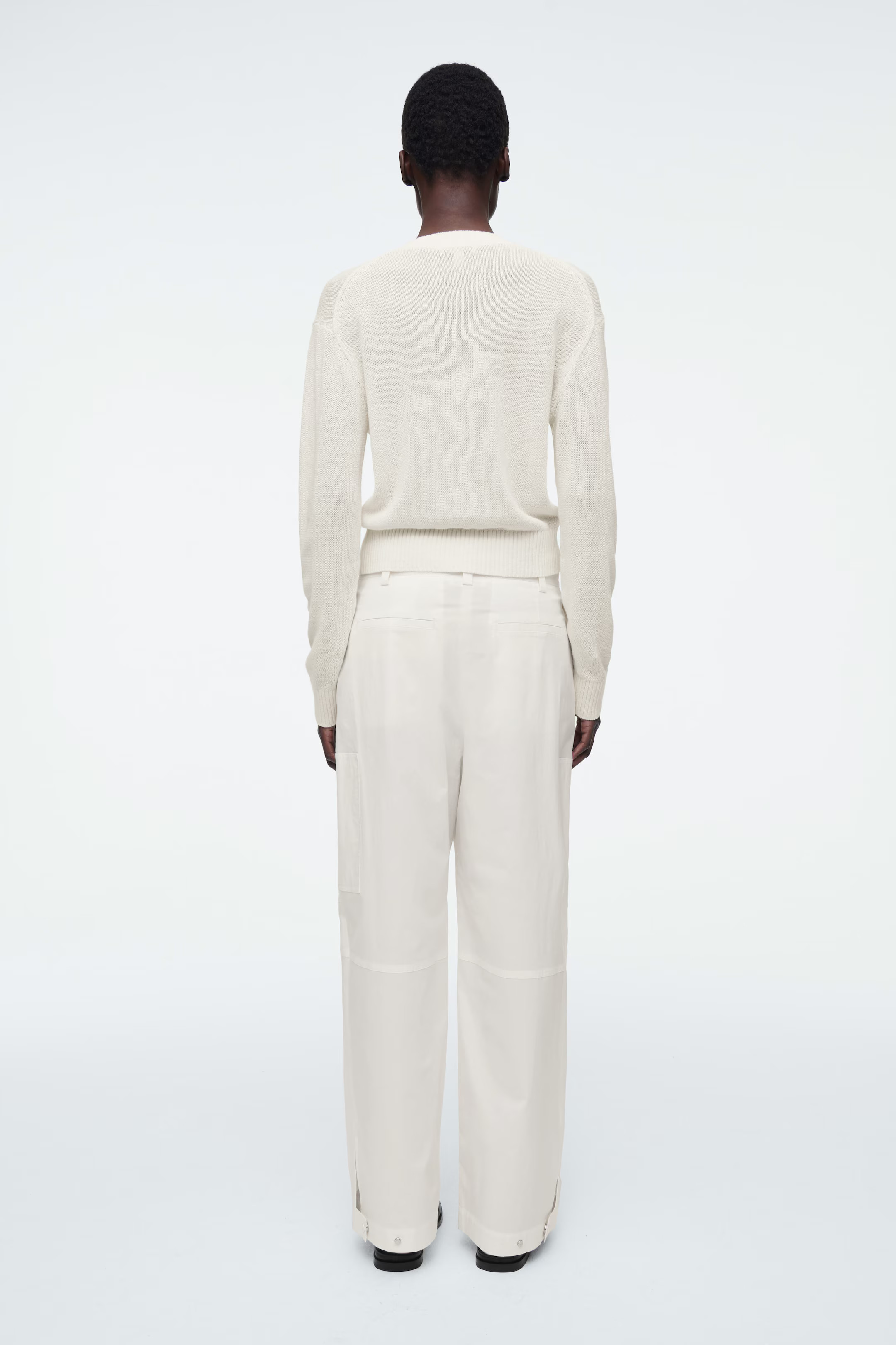 KNITTED LINEN CARDIGAN - IVORY | COS UK