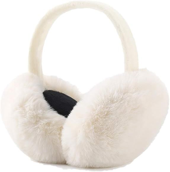 Ear Muffs Winter Women Girls Ear Warmer Fluffy Fleece Fabric Ear Cover Thermal Earmuffs | Amazon (CA)