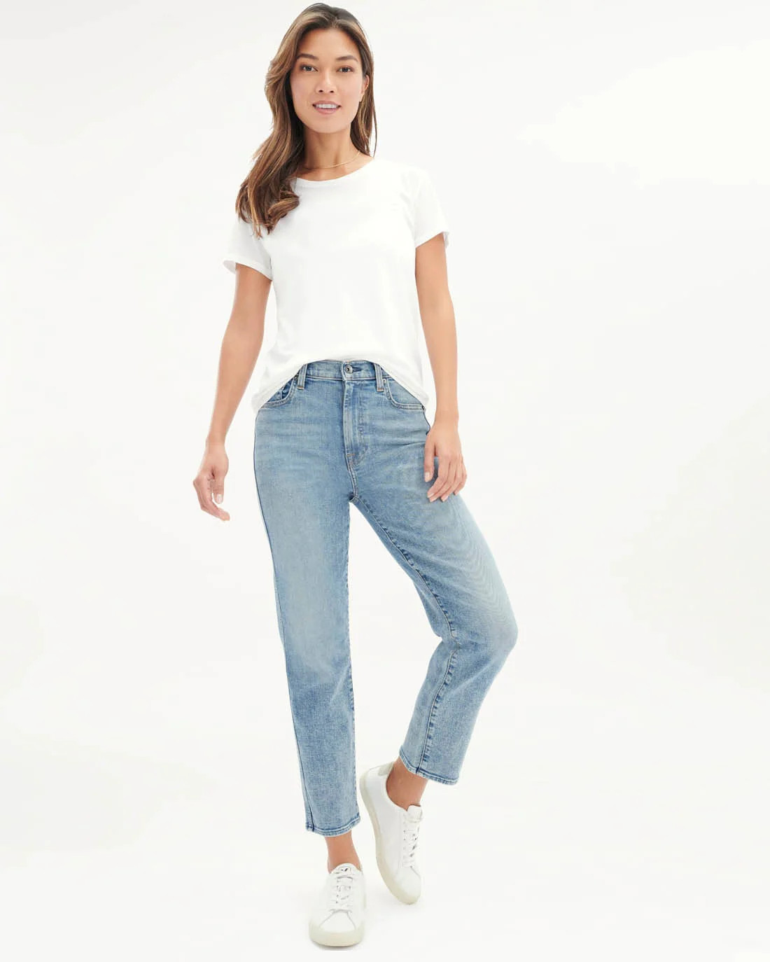 High Waist Crop Straight Jeans | Splendid