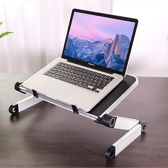 RAINBEAN Adjustable Laptop Stand Table for Office,Portable Lap Desk Stand Compatible Notebook Tab... | Amazon (US)