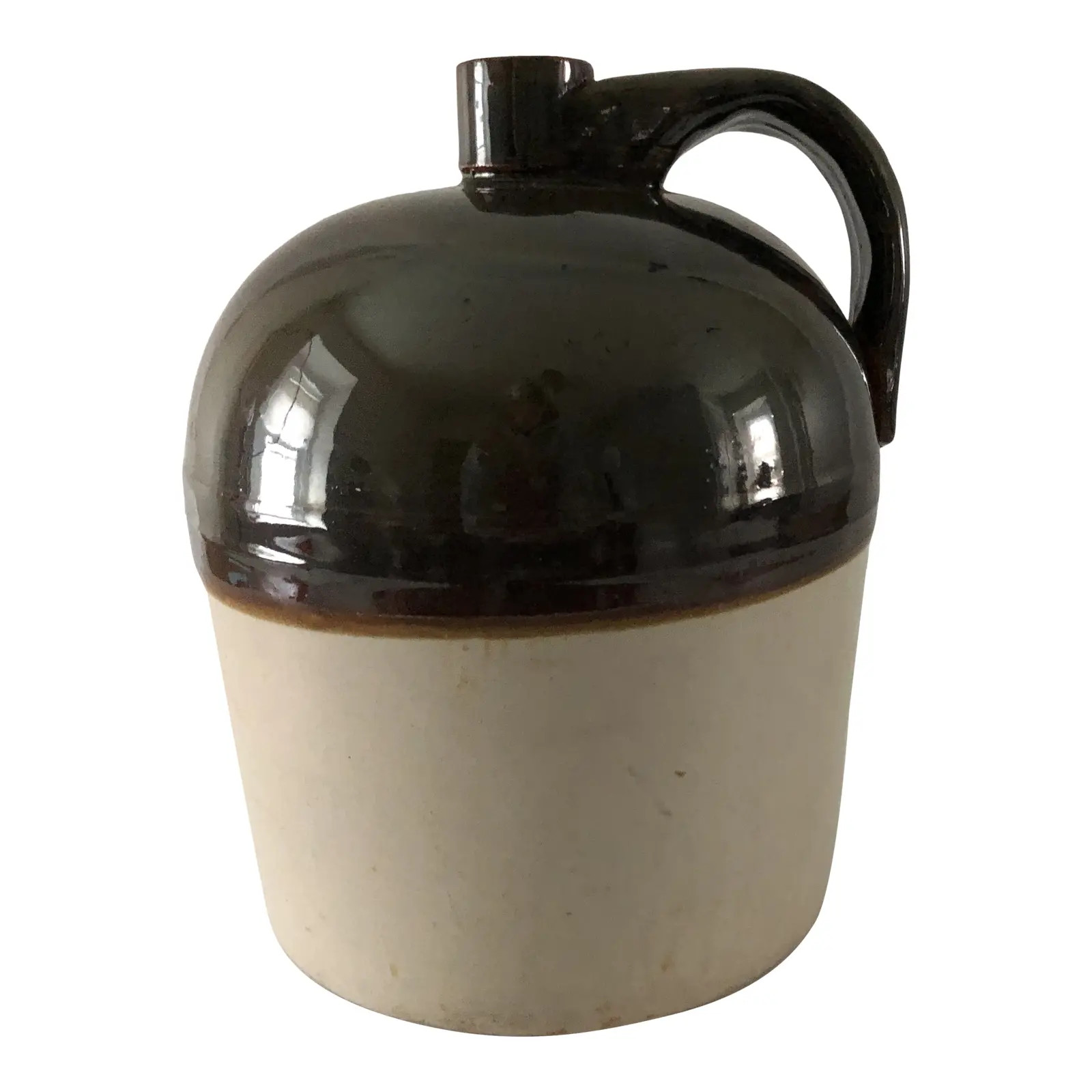 Antique Stoneware Whiskey Jug | Chairish