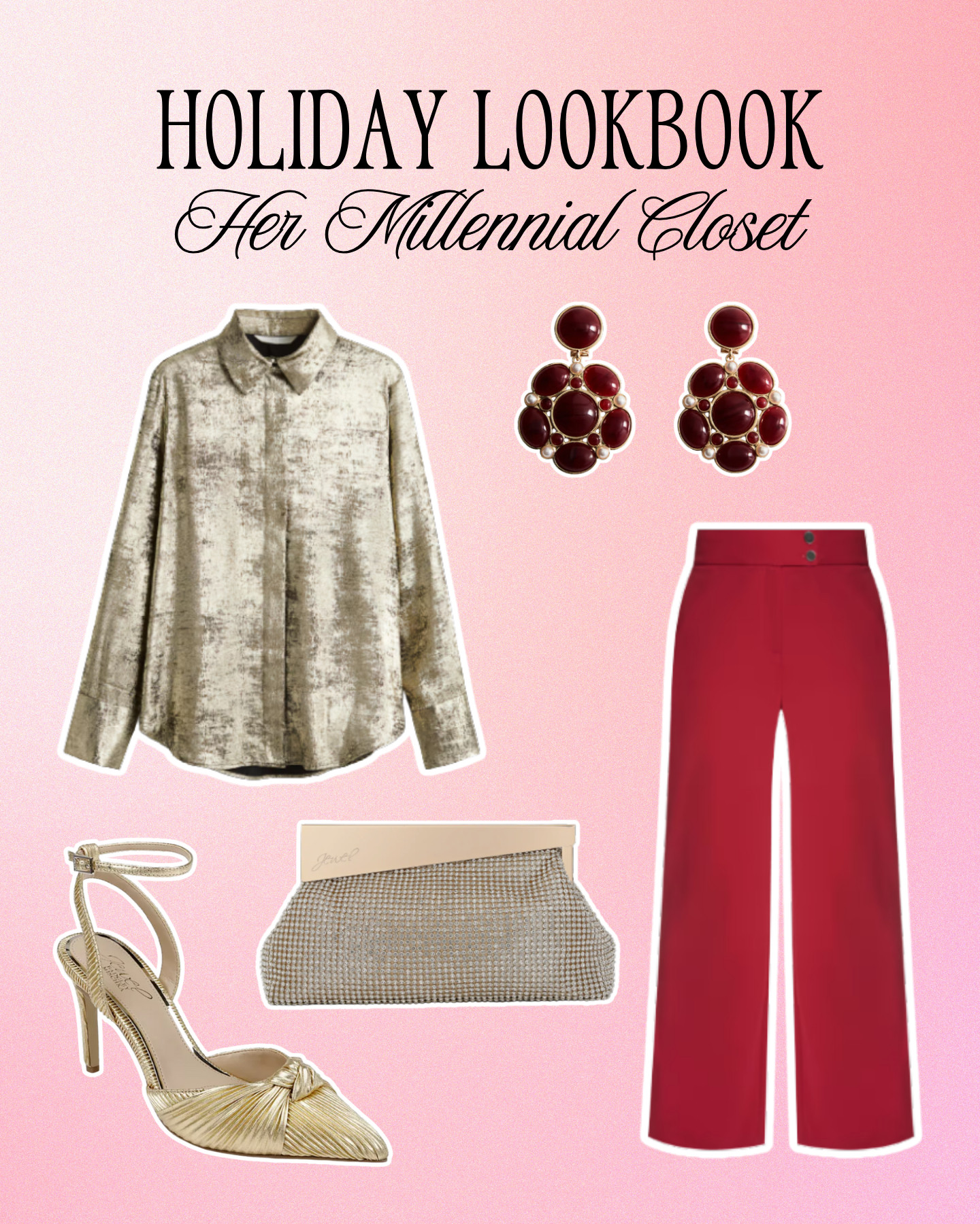 This Holiday look shouts elevated grown. Just the right amount of gold and red! 

 

#LTKHoliday #LTKgrwm #LTKootd