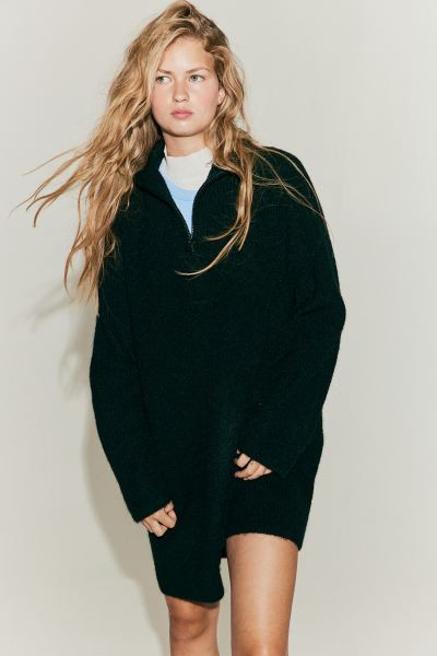 Oversized Half-zip Dress | H&M (US + CA)