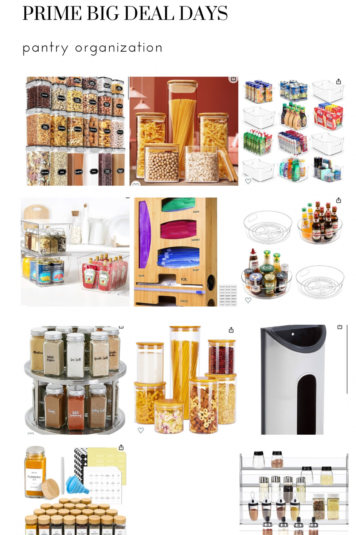 Best of prime big deal days pantry organization 