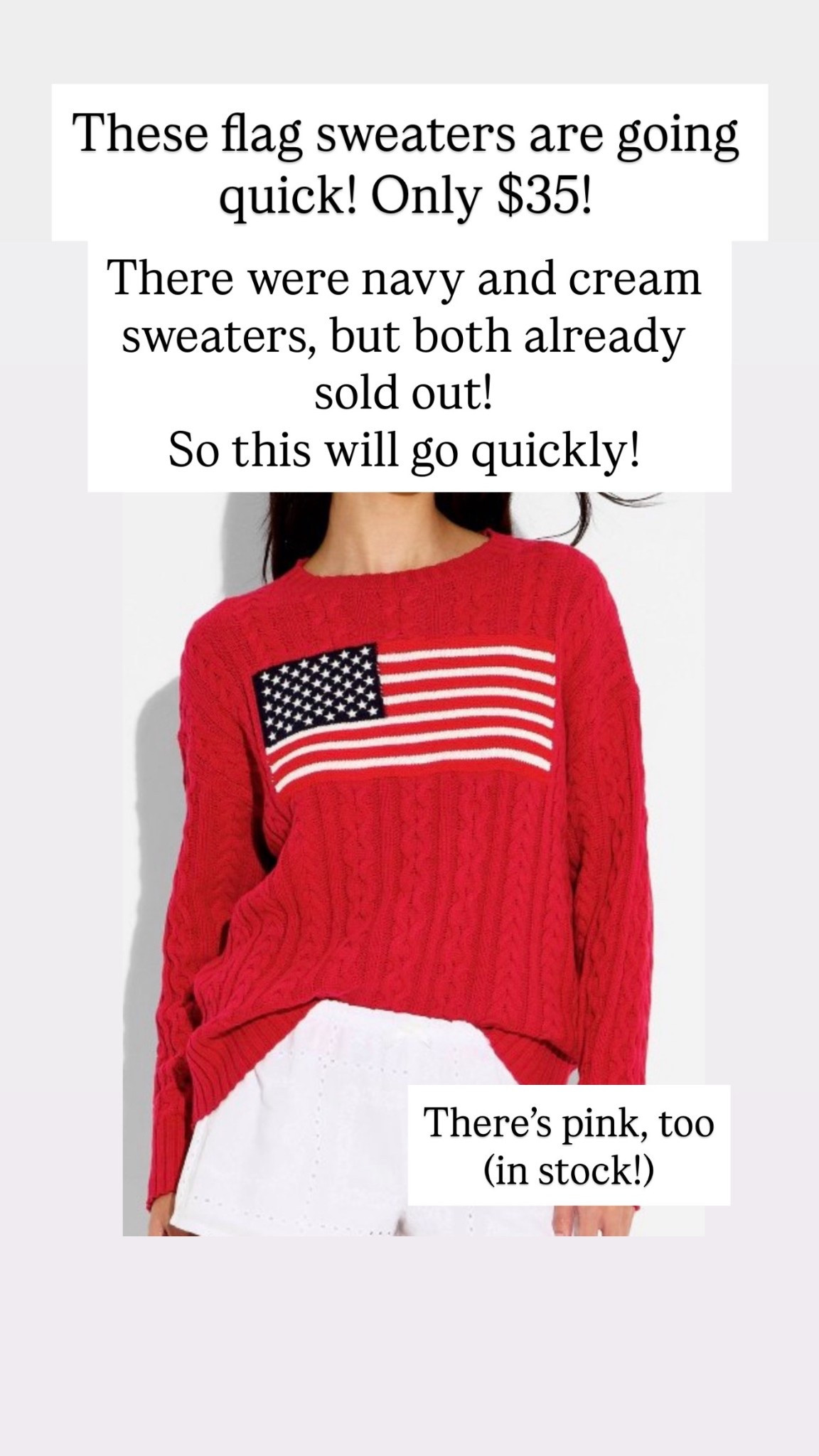 Flag sweater 

#LTKootd