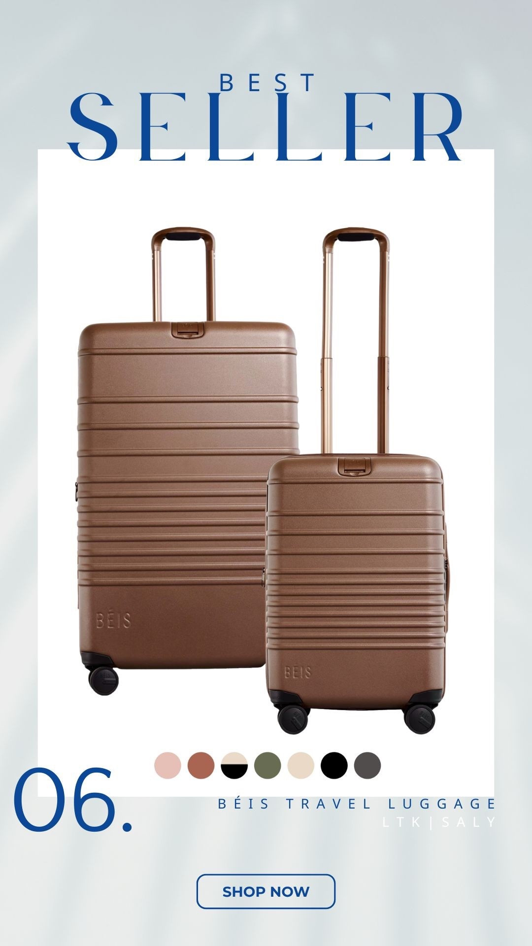 CYBER WEEK TRAVEL DEALS: BÉIS LUGGAGE ✈️🖤

The BÉIS Roller is finally on Cyber Week /Black Friday sale — and this is the BEST time to snag their award-winning luggage. Durable hard shell, 360° wheels, TSA lock, expandable space, and the chicest design for holiday + 2025 travel.

Perfect for: weekend trips, light packers, carry-on travel, and stylish airport looks.

Features you’ll love:
✨ Hard-shell protection
✨ Weight indicator
✨ 360° smooth rolling wheels
✨ Organized interior + compression
✨ Stain-resistant finish
✨ BÉIS lifetime warranty

If you’ve been eyeing BÉIS luggage, RUN — linking it all on my LTK 🤍✨

#BeisLuggage #BeisTravel #BlackFridayDeals #CyberWeekDeals #TravelEssentials #CarryOnLuggage #CheckedBag #AmazonDeals #LTKtravel #LTKsaleAlert #HolidayTravel #AirportOutfit #TravelMustHaves#LTKCyberWeek 

#LTKGiftGuide #LTKTravel