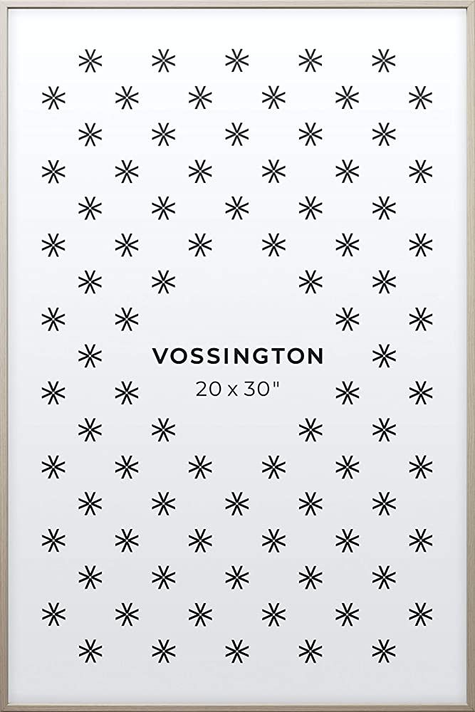 Vossington 20x30 Frame | Exclusive White Wood Poster Frame | 20 x 30 Inch | Thin Modern Look | Amazon (US)