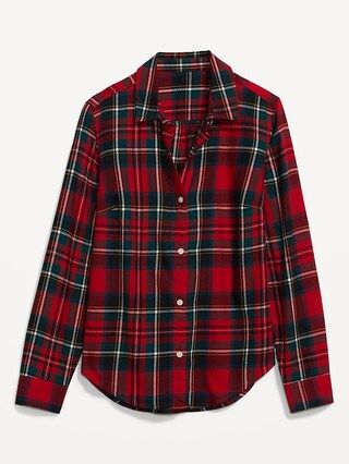 Plaid Flannel Classic Shirt for Women | Old Navy (US)