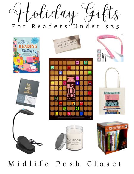 Holiday gifts for bookworms / readers for under $25

#LTKGiftGuide #LTKHoliday #LTKfindsunder50