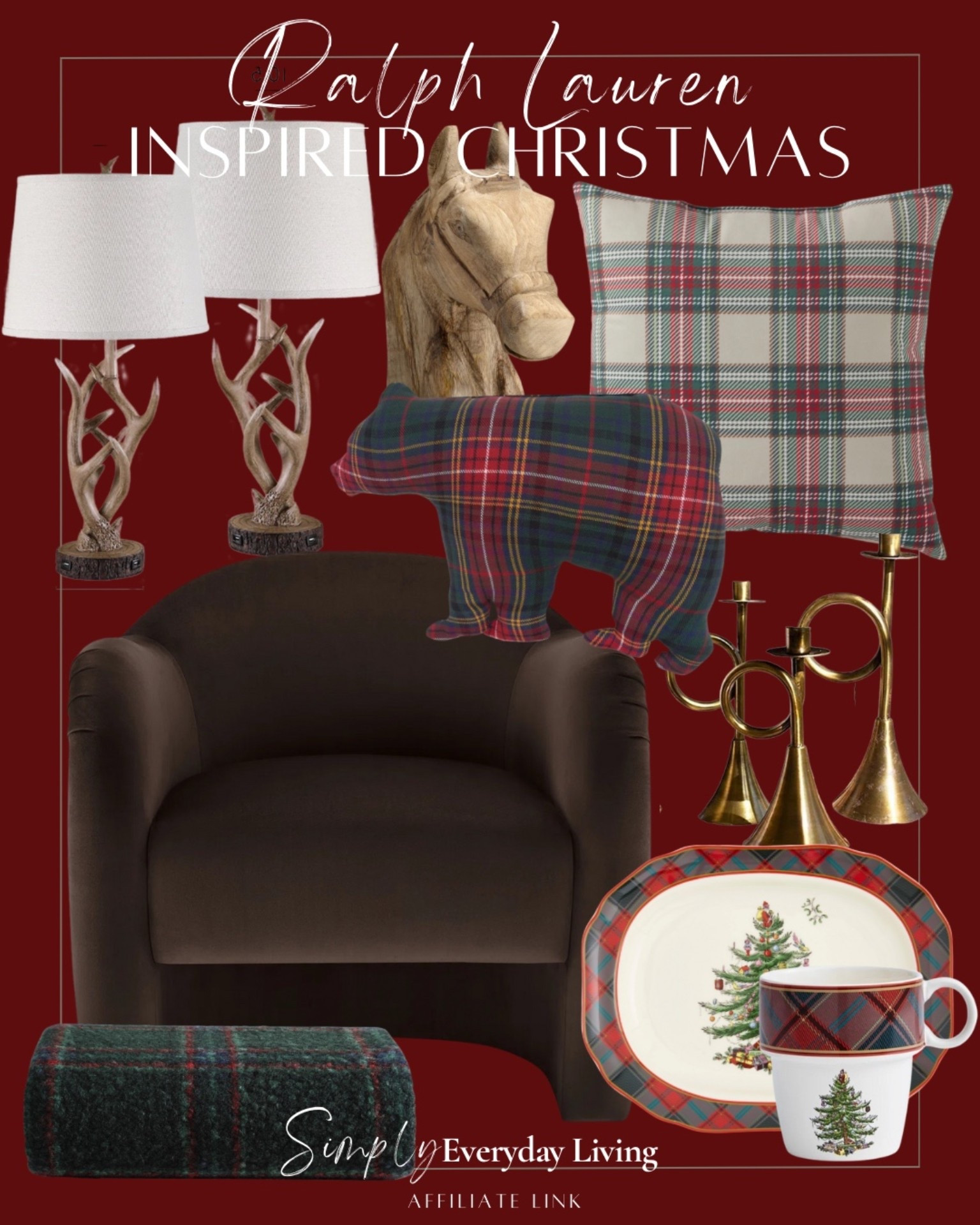 Wayfair Ralph Lauren Inspired Christmas 

#LTKSeasonal #LTKHoliday #LTKHome