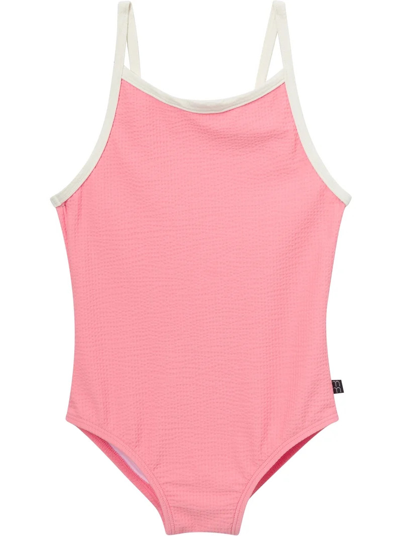 Modern Moments by Gerber Baby and Toddler Girl One-Piece Swimsuit with Bow, 0/3M-5T | Walmart (US)