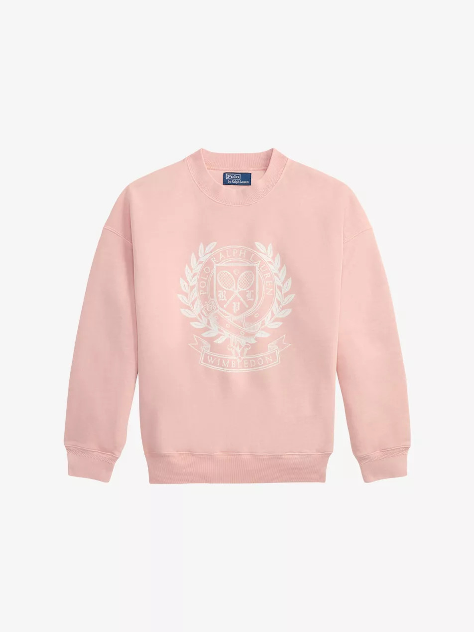 Polo Ralph Lauren x Wimbledon Logo-Print Cotton Sweatshirt | Selfridges