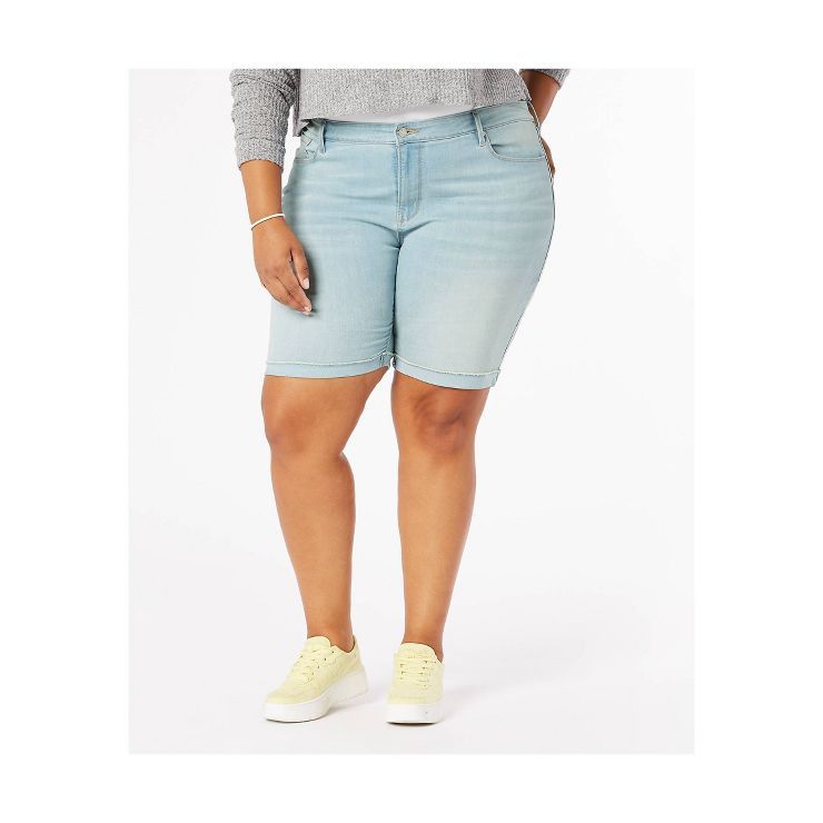DENIZEN® from Levi's® Women's Plus Size Mid-Rise Bermuda Jean Shorts | Target