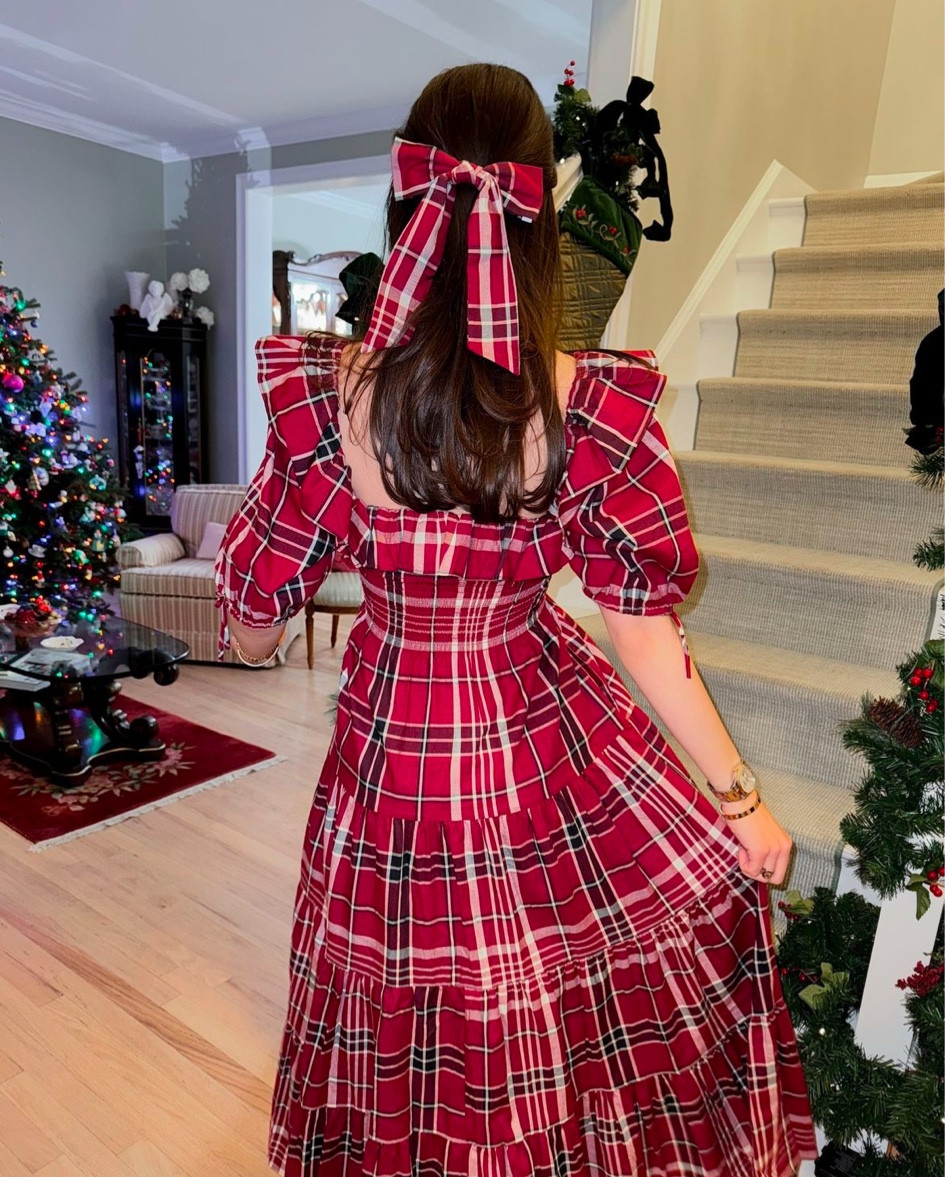 For Christmas Day, I styled this Hill House Corinne dress in Crimson Tartan with the matching bow, of course. Merry Christmas! 

#LTKStyleTip #LTKSeasonal #LTKHoliday