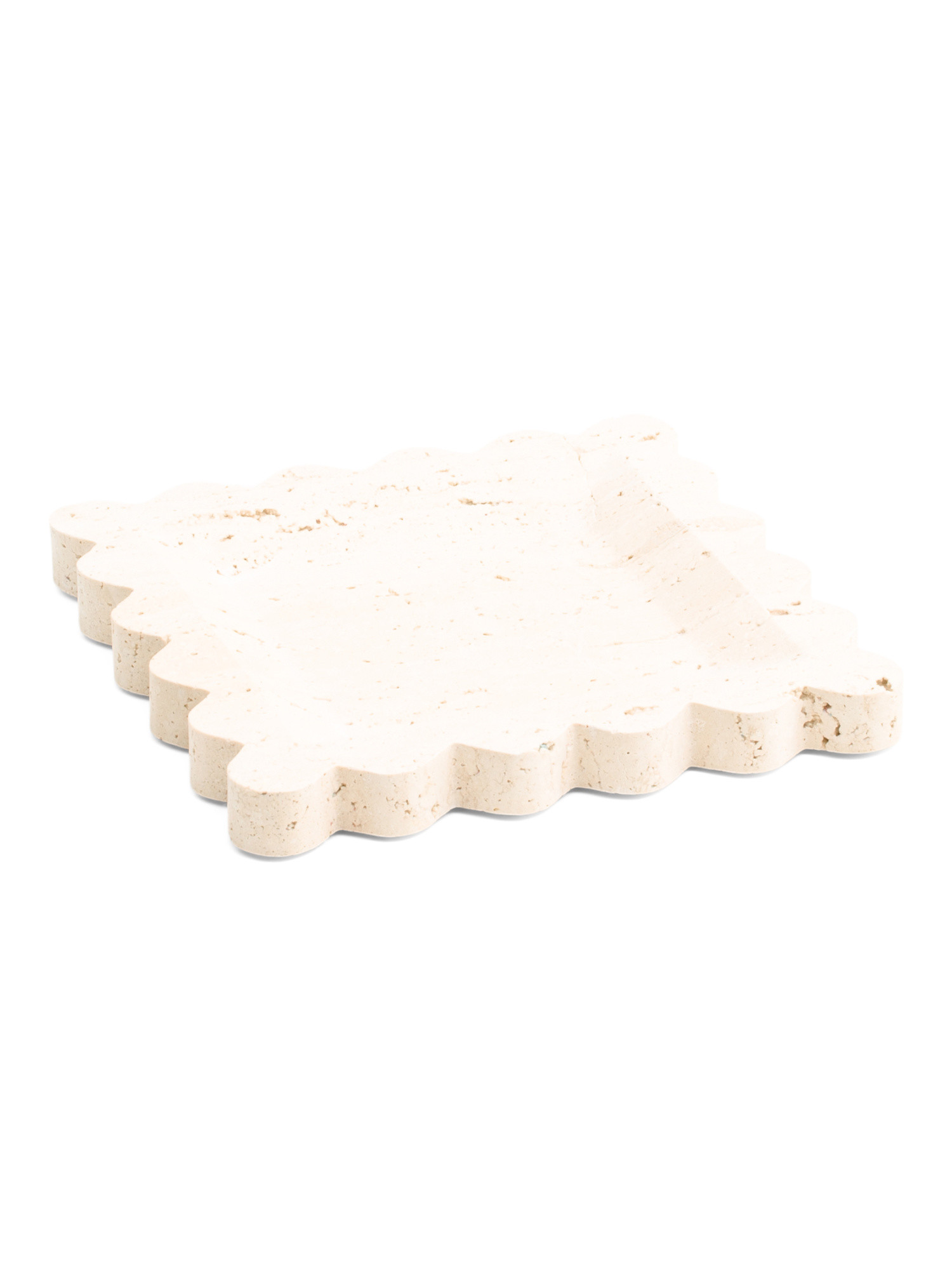 8x8 Solid Marble Scalloped Square Tray | Home | Marshalls | Marshalls