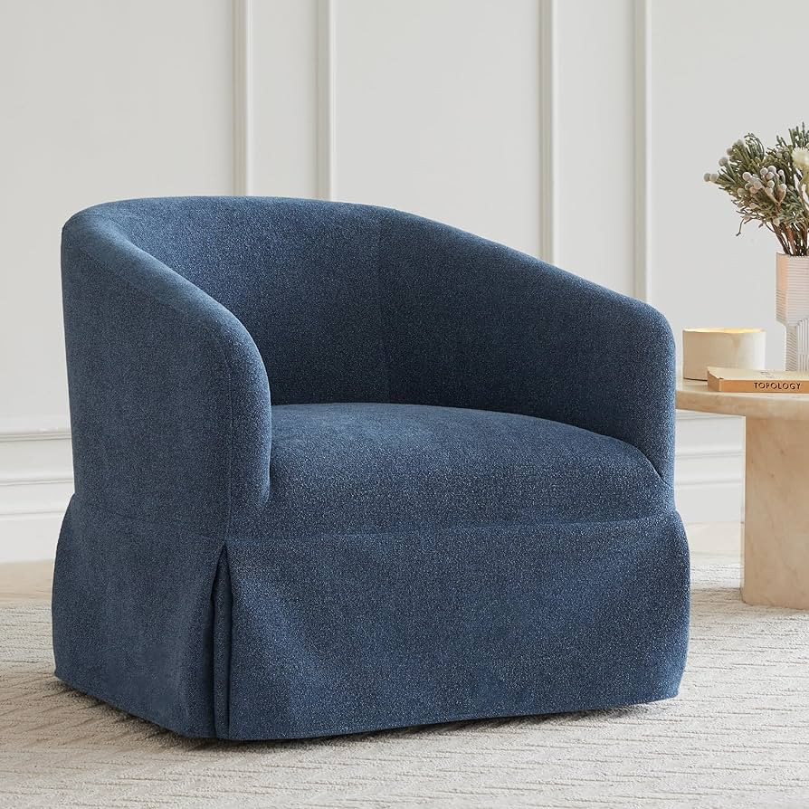 KISLOT Swivel Accent Chair Modern Barrel Armchair for Bedroom Nursery Reading Waiting Living Room... | Amazon (US)