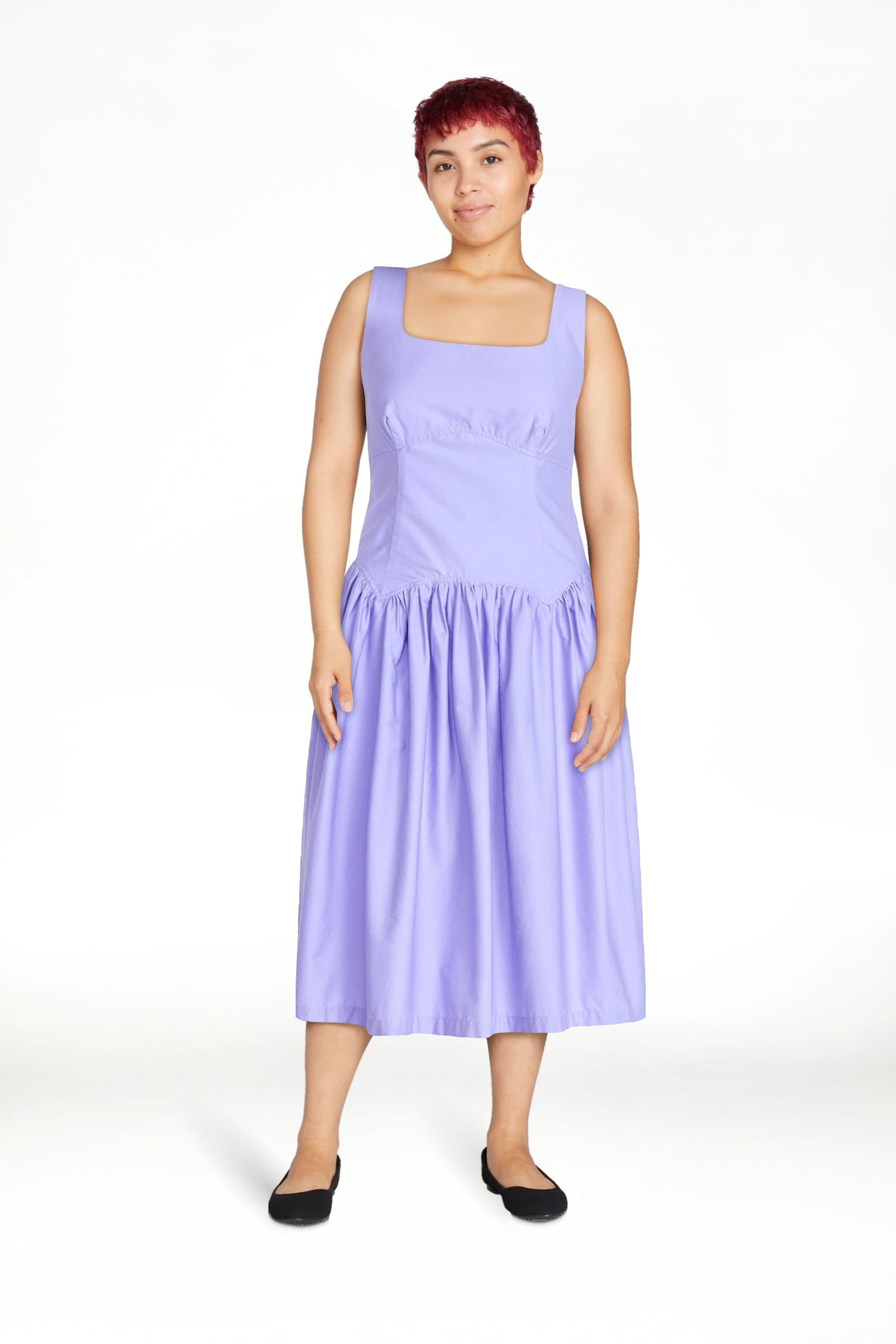 Scoop Women\u2019s Cotton Maxi Dress with Bow Back, Sizes XS-4X | Walmart (US)