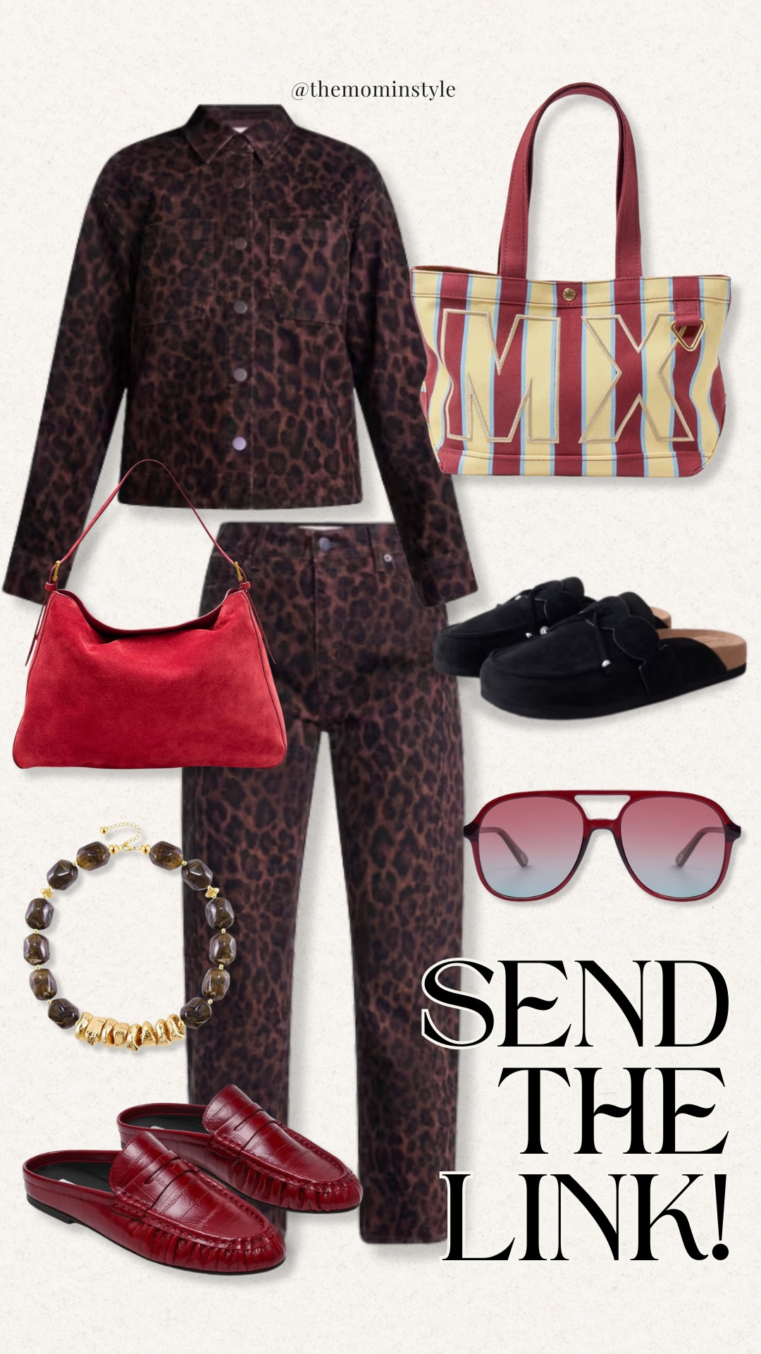 Fall color is taking over, and I’m loving the mix of leopard print, burgundy, suede, and rich chocolate brown. These statement accessories make it easy to take a simple fall outfit in a bolder direction, from colorful totes and red loafers to chunky jewelry and suede bags.

leopard print outfit, burgundy accessories, fall fashion trends, suede handbag, fall loafers, statement jewelry, fall tote bag, chocolate brown outfit, women over 40 style, themominstyle

#LTKootd #LTKdayinmylife #LTKgrwm