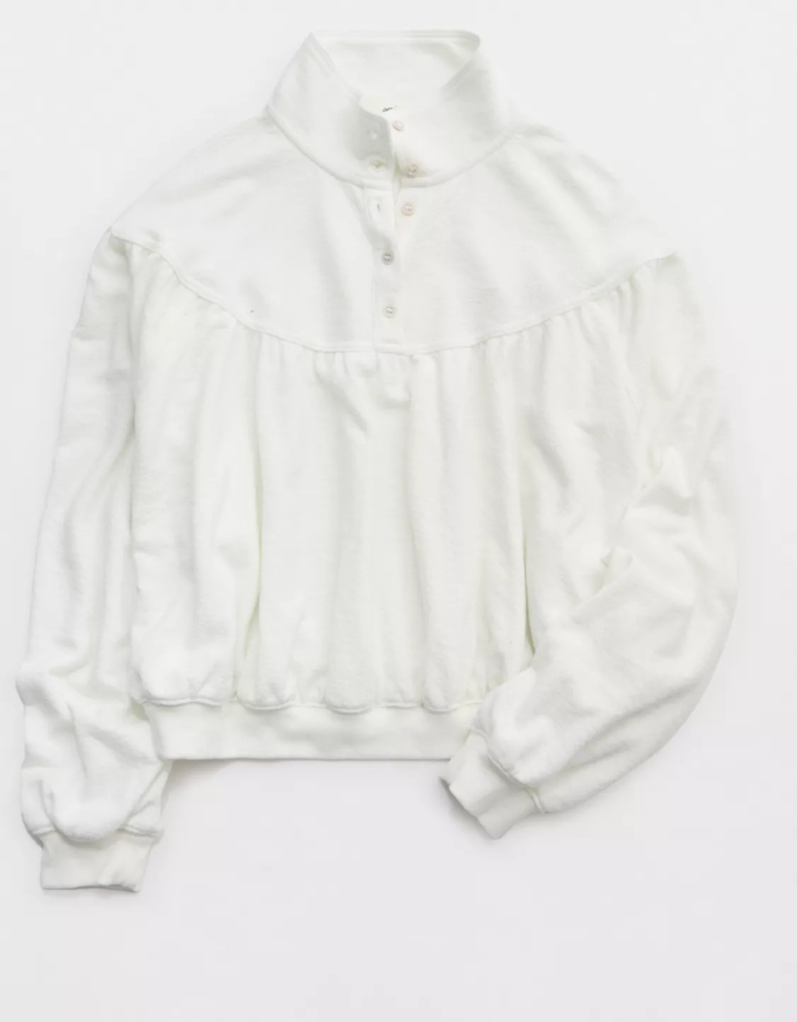 Aerie Soft Life Button Sweatshirt | American Eagle Outfitters (US & CA)