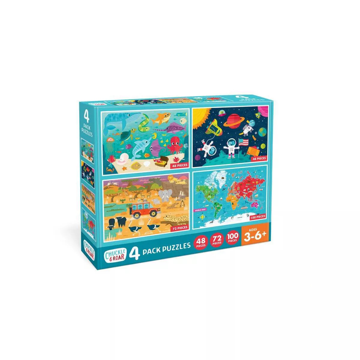Chuckle & Roar Jigsaw Kids Puzzles 4pk | Target