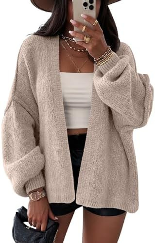 LILLUSORY Chunky Cardigan Sweaters for Women Oversized Long Trendy Early Fall Outfits Fashion Coz... | Amazon (US)