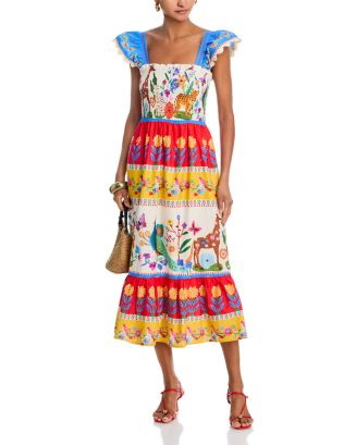 AQUA Flutter Maxi Dress - Exclusive   | Bloomingdale's Women | Bloomingdale's (US)