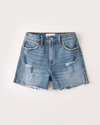 High Rise 4 Inch Mom Shorts | Abercrombie & Fitch (US)