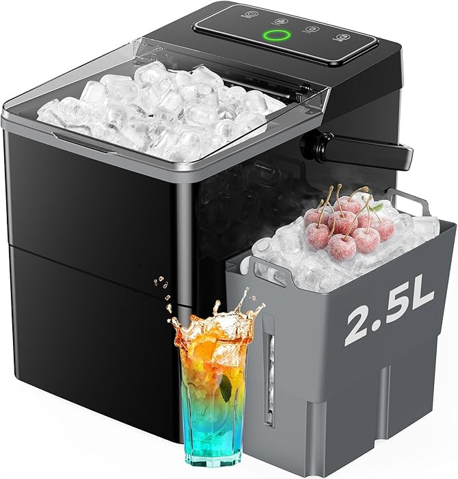 Silonn Boost Ice Maker with Innovative 2.5L Ice Basket & 1.8L Water Tank, 9 Bullet Ice Cubes in 6... | Amazon (US)