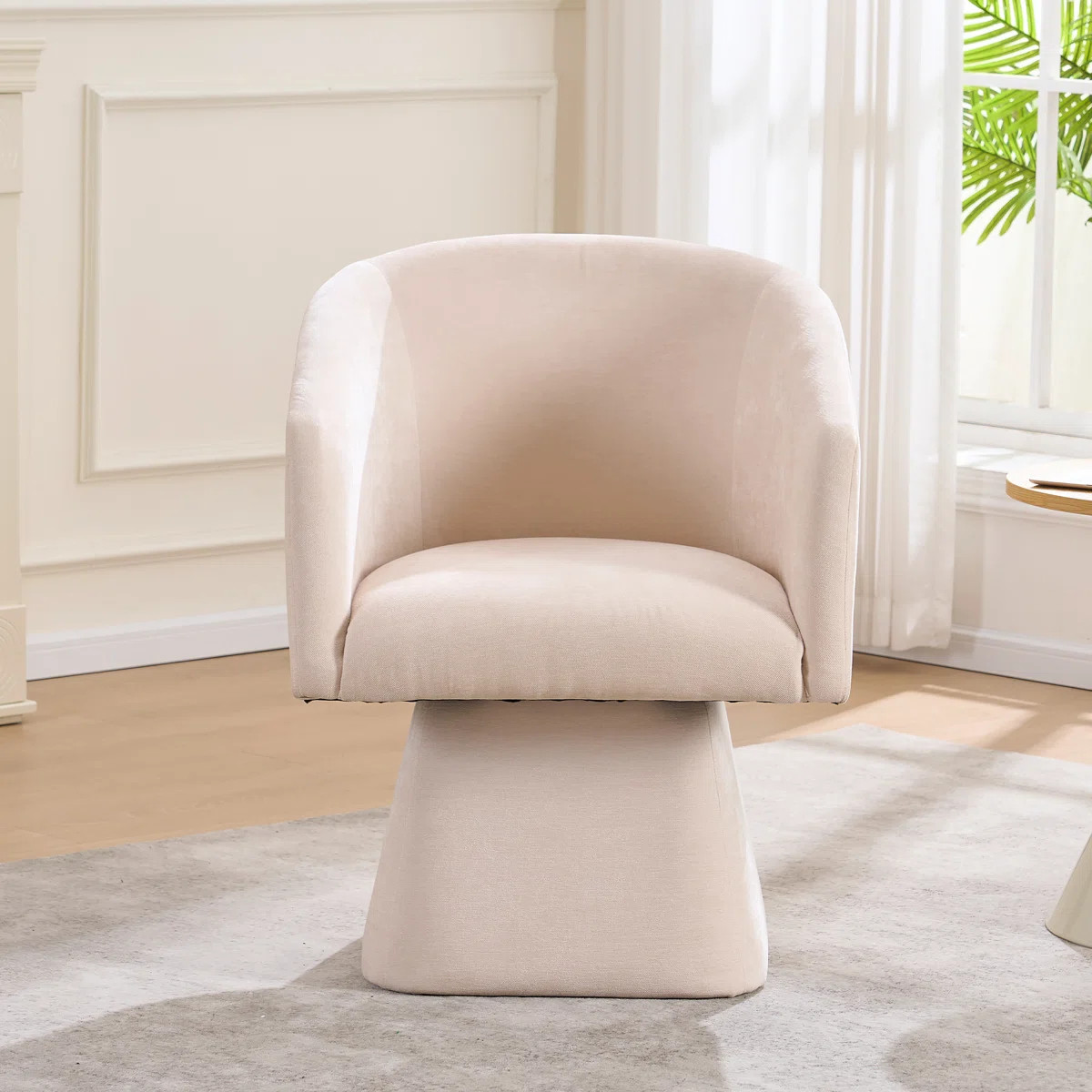 Modern Swivel Barrel Accent Chair with Plush Upholstery | Wayfair North America