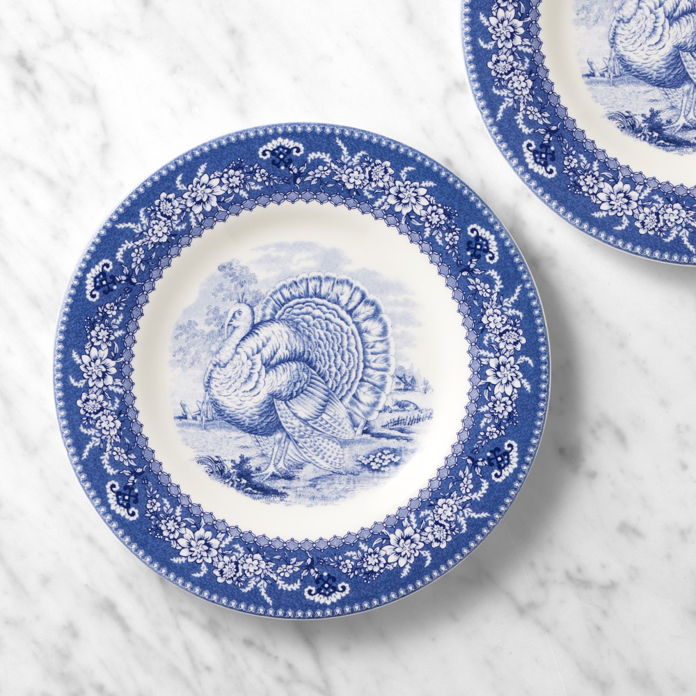 English Floral Turkey Salad Plates | Williams-Sonoma