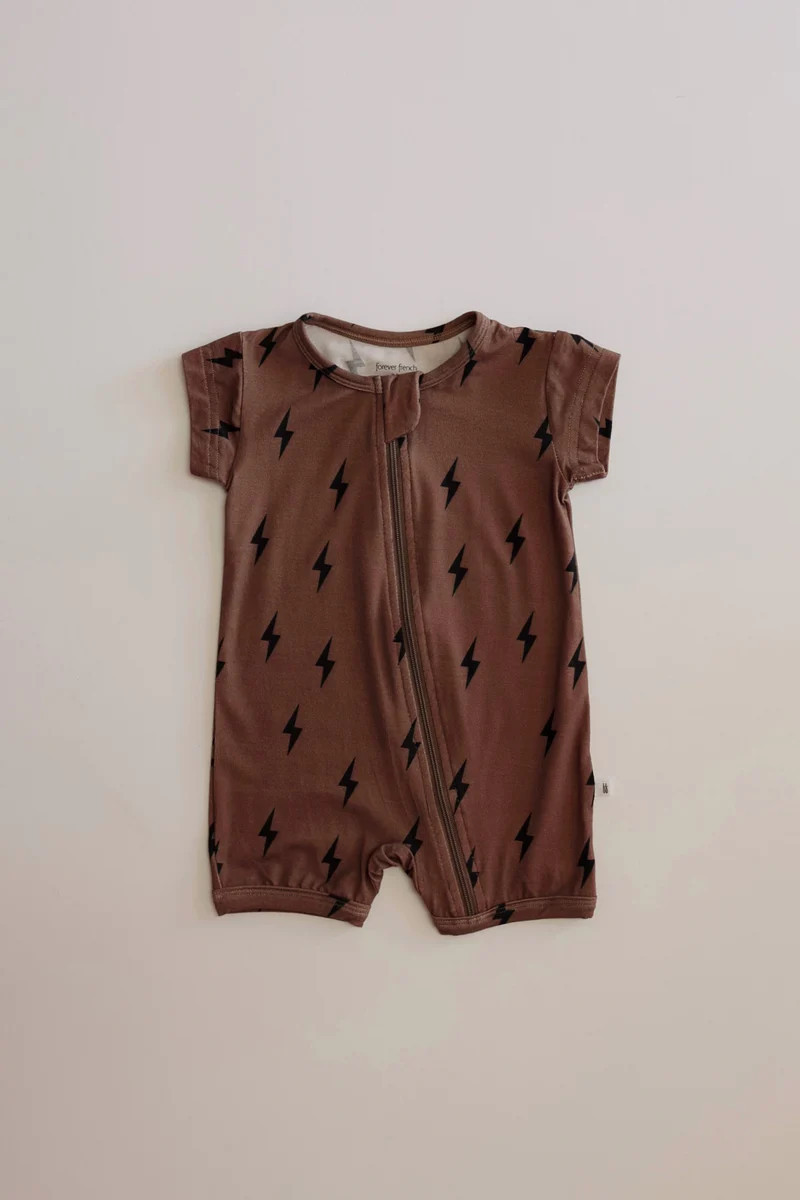 Lightning Bolt | Bamboo Zip Shortie | Forever French