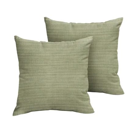 Mozaic Company Sunbrella Textured Green Indoor/Outdoor Throw Pillow, Set Of 2 | Perigold | Wayfair North America