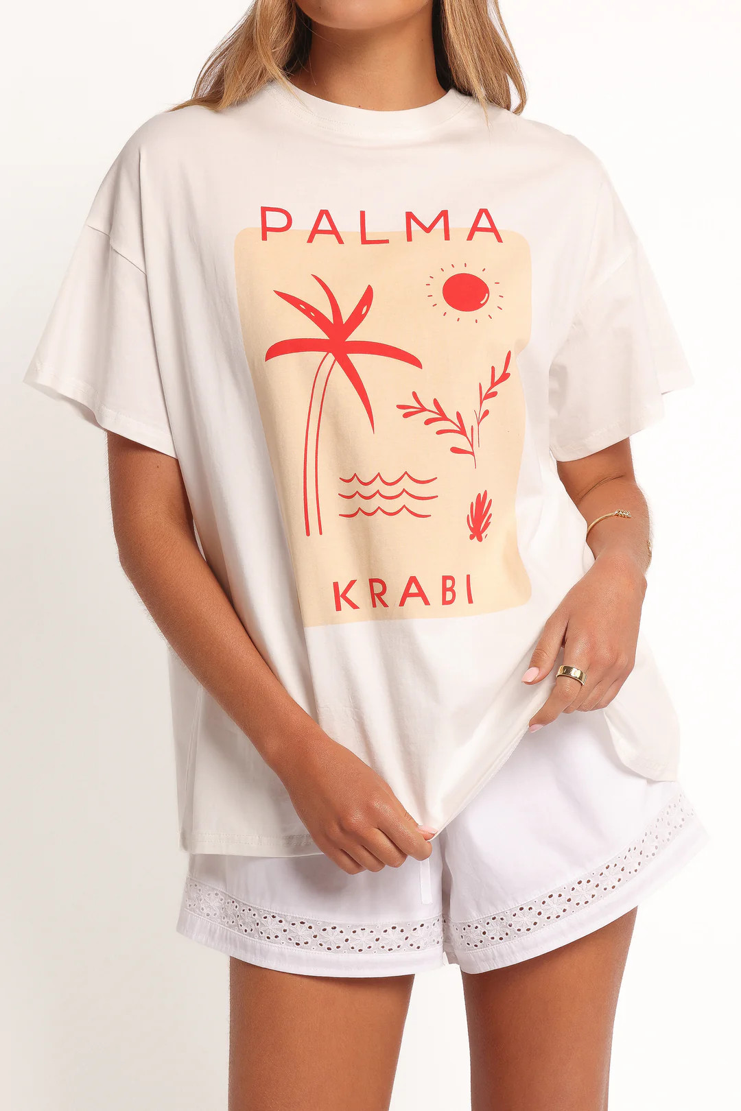 Krabi Beach Graphic Tee - White | Petal & Pup (US)