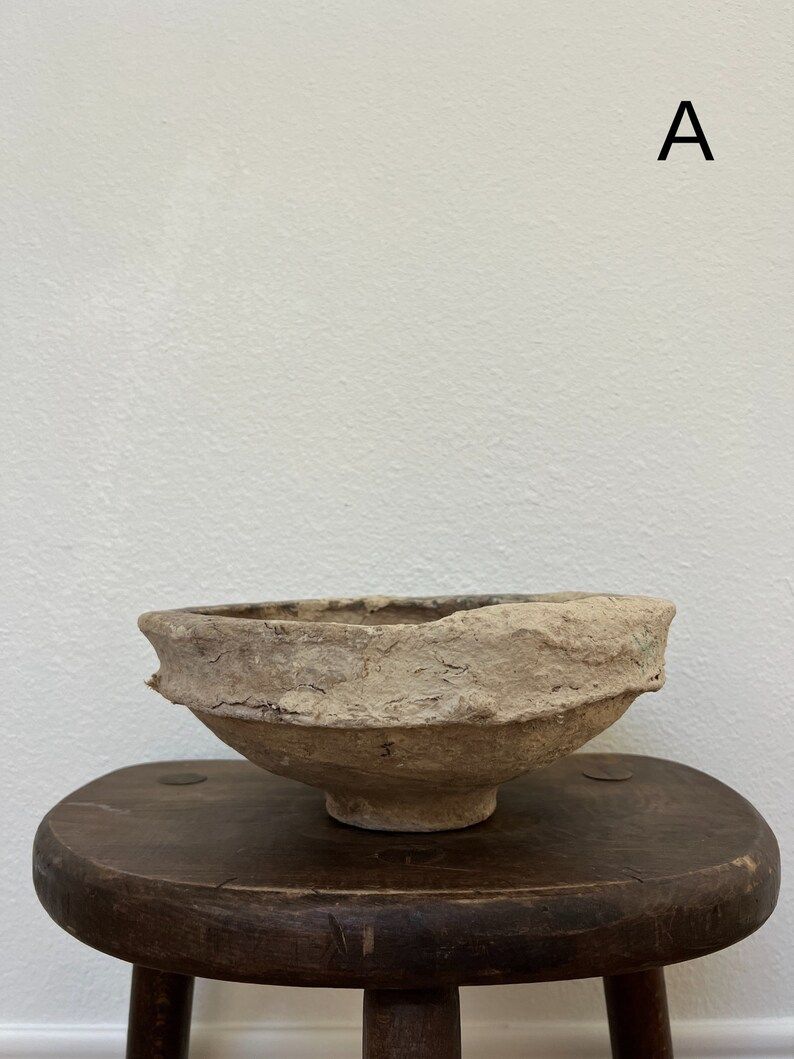 Paper Mache Bowl, Wabi Sabi Decor | Etsy (US)