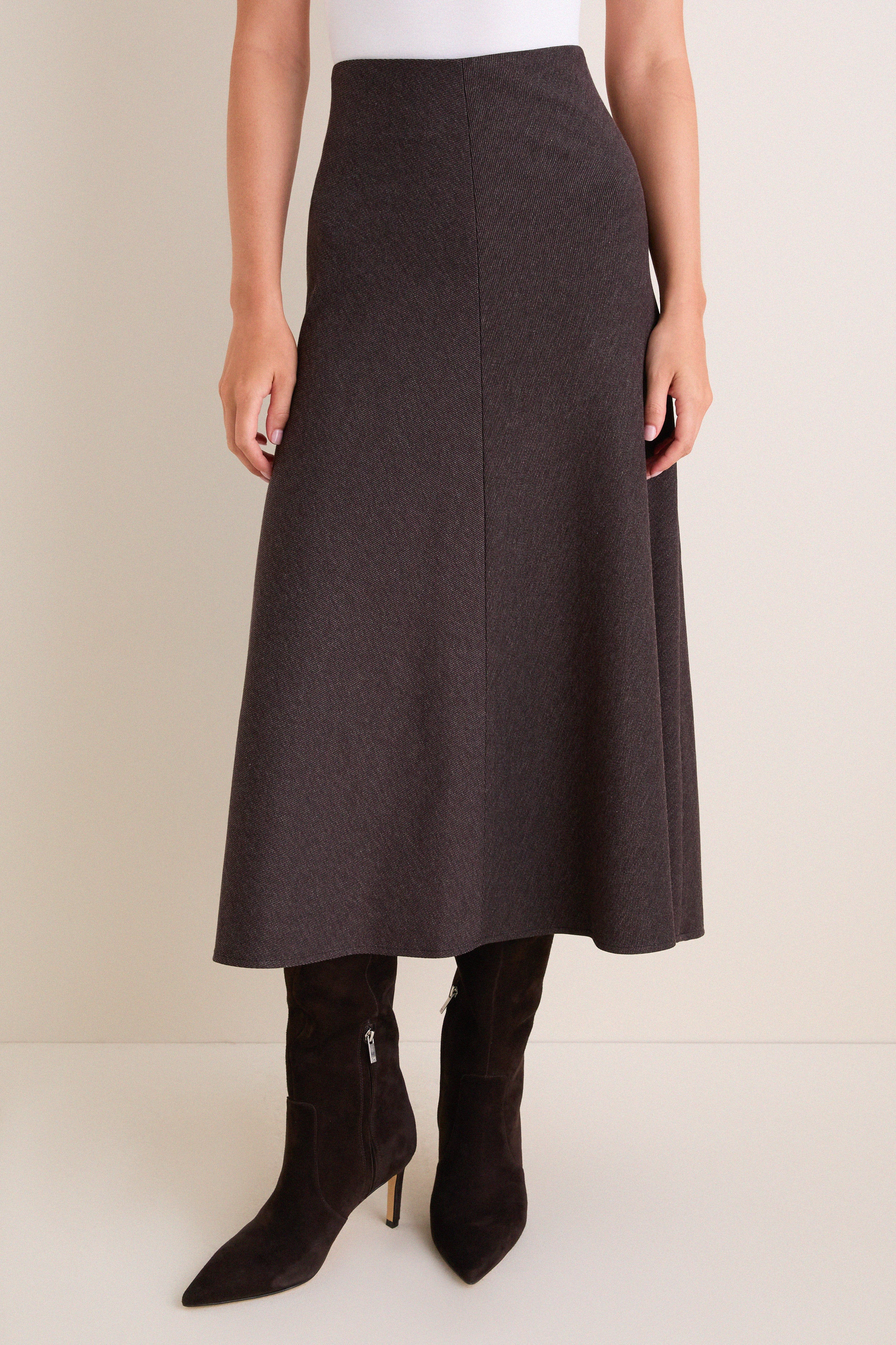 Marron Boushra Midi Skirt | Tuckernuck (US)
